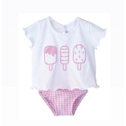 Conjunto de baño Helado - Bañador bebé.