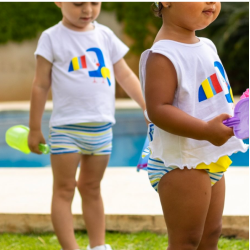Conjunto de baño Tucán - Braguita bebé.