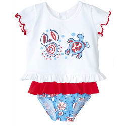 Conjunto de baño Océano - Bañador bebé.