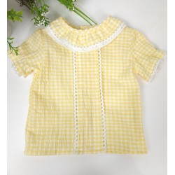 Blusa Vichy Amarillo -...