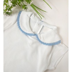 Body Blanco y Azul - Body bebé.