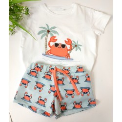 Conjunto de baño Cangrejo - Bañador bebé.