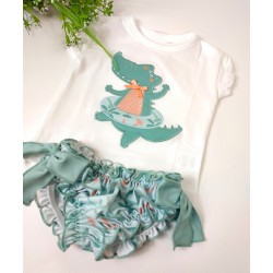 Conjunto de baño Cocodrilo - Braguita bebé.