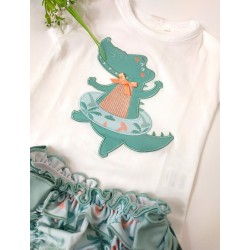 Conjunto de baño Cocodrilo - Braguita bebé.