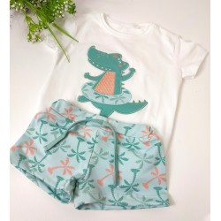 Conjunto de baño Cocodrilo - Bañador bebé.