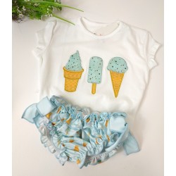 Conjunto de baño Helados - Braguita bebé.