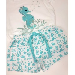 Conjunto de baño Caballito de mar - Bañador bebé.
