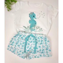 Conjunto de baño Caballito de mar - Bañador bebé.