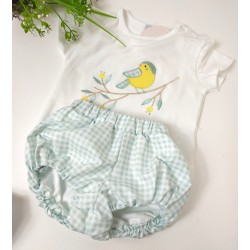 Conjunto de Camiseta y ranita- Conjunto bebé.