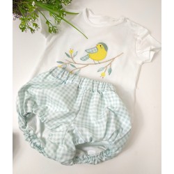 Conjunto de Camiseta y ranita- Conjunto bebé.