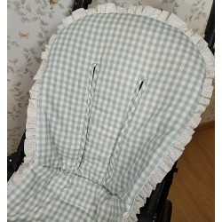 Colchoneta Paseo Vichy Mint - Colchoneta silla.