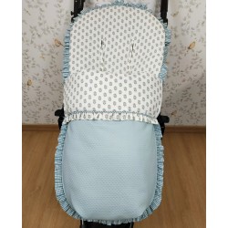 Saco de Paseo Flor de Lis - Colchoneta silla.