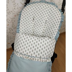 Saco de Paseo Flor de Lis - Colchoneta silla.