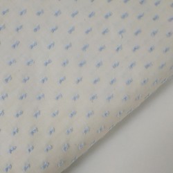 Viyela Plumeti Crudo-Azul...