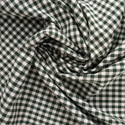 Algodón Vichy Verde - Tela vichy.