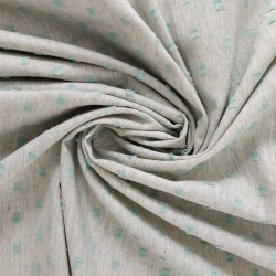 Viyela Plumeti Gris-Verde- Tela viyela plumeti.