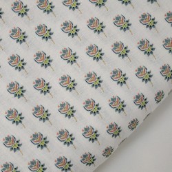 Lino Flor de Lis Jade -...