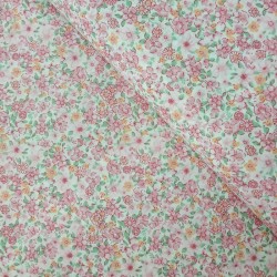 Algodón Aroa Rosa - Tela de flores.