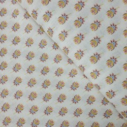 Lino Flor de Lis Rosa - Tela de flores.
