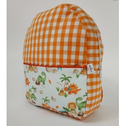 Mochila Dinos Naranja - Mochila.