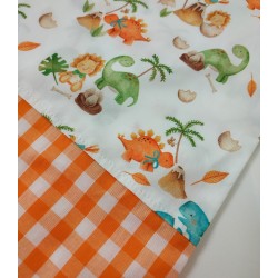 Bolsa Merienda Dinos Naranja - Bolsa.