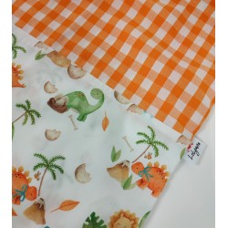 Bolsa Merienda Dinos Naranja - Bolsa.