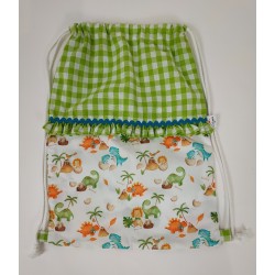 Bolsa Mochila Dinos Verde - Bolsa.