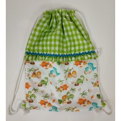 Bolsa Mochila Dinos Verde -...