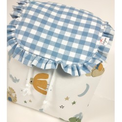 Mochila con Tapa Dinos Azules - Mochila.
