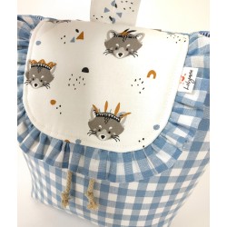 Mochila con Tapa Azul Rocket - Mochila.