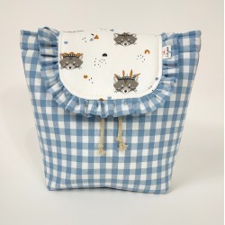 Mochila con Tapa Azul Rocket - Mochila.