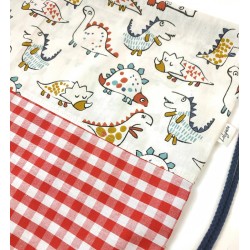 Bolsa Mochila Dinos Rojo - Bolsa.