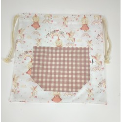 Bolsa Merienda Hadas Rosa -Bolsa.