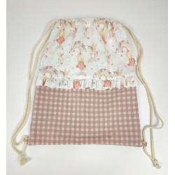 Bolsa Mochila Hadas Rosa...