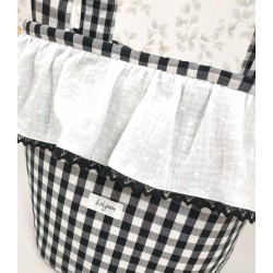 Bolso Bombón Vichy Negro - Bolso.