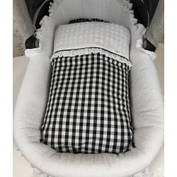 Saco Capazo Vichy Negro - Saco Capazo