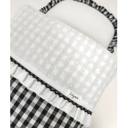 Saco Capazo Vichy Negro - Saco Capazo
