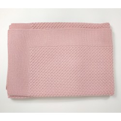 Manta de Punto Rosa.