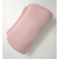 Manta de Punto Rosa.