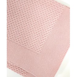 Manta de Punto Rosa.