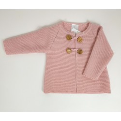 Conjunto Bombacho y Chaqueta Rosa.