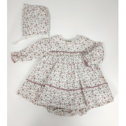 Conjunto Rosa con Flores...
