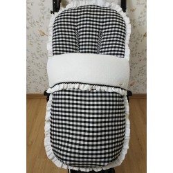 Saco Paseo Vichy Negro-Saco silla.