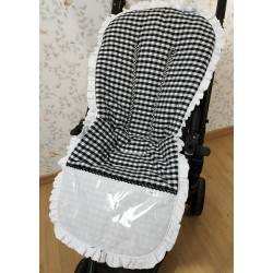 Saco Paseo Vichy Negro-Saco silla.
