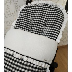 Saco Paseo Vichy Negro-Saco silla.