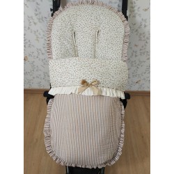 Saco Paseo Rayas Laura -Saco silla.