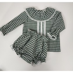 Conjunto Vichy Verde.