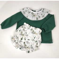 Sudadera y ranita Verde.