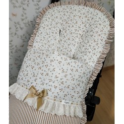 Saco de Paseo Ariana Camel- Saco silla rayas.