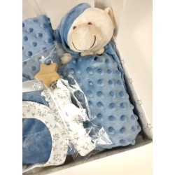 Canastilla Manta Dou dou azul.